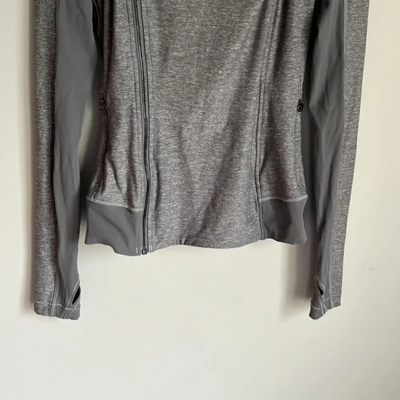 Lululemon Heather Gray Bhakti Double Zipper Yoga Jacket - Picture 5 of 12